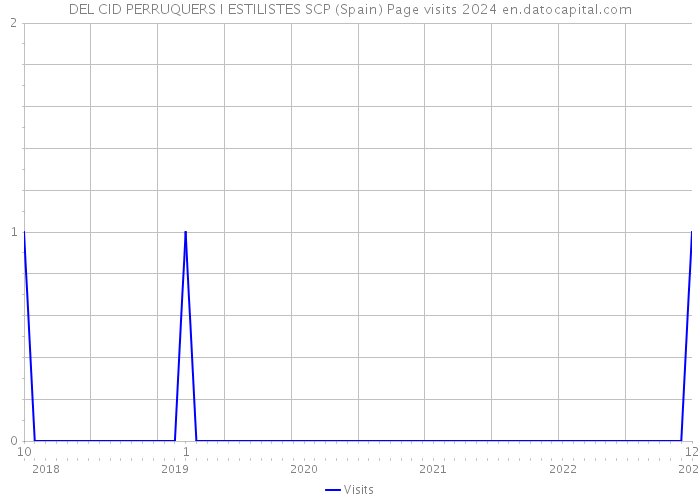 DEL CID PERRUQUERS I ESTILISTES SCP (Spain) Page visits 2024 