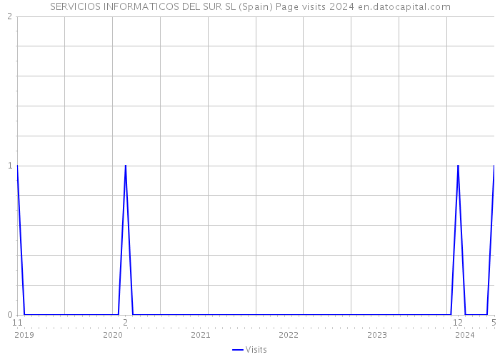 SERVICIOS INFORMATICOS DEL SUR SL (Spain) Page visits 2024 