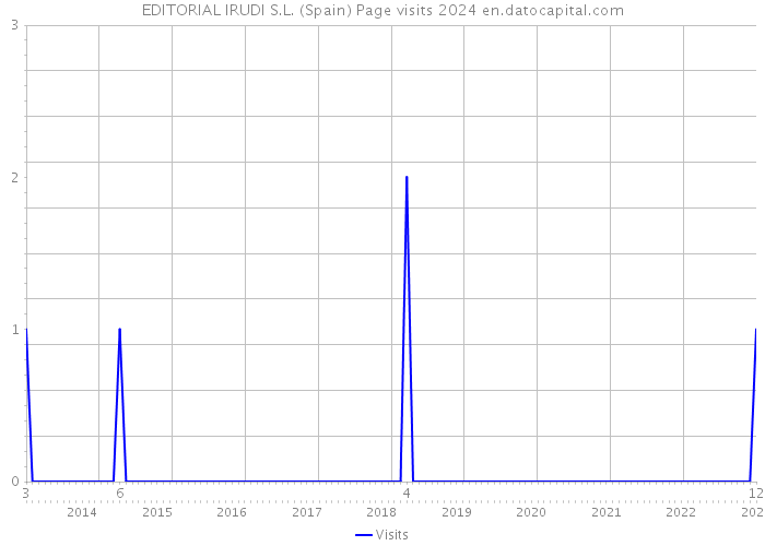 EDITORIAL IRUDI S.L. (Spain) Page visits 2024 