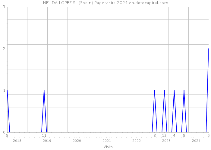 NELIDA LOPEZ SL (Spain) Page visits 2024 