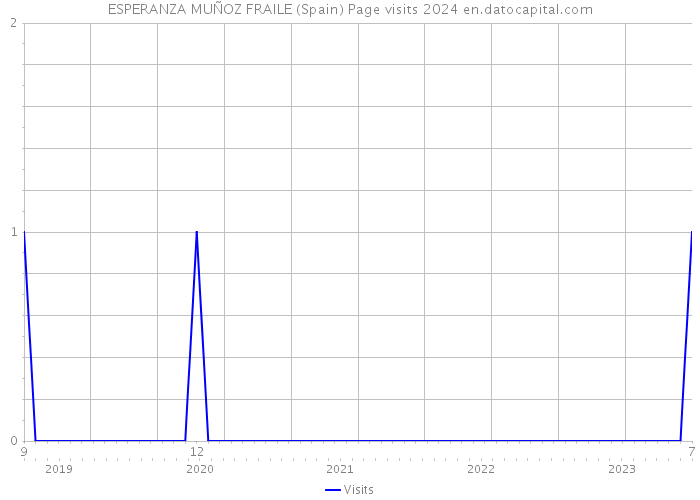 ESPERANZA MUÑOZ FRAILE (Spain) Page visits 2024 