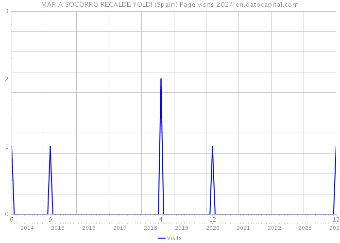 MARIA SOCORRO RECALDE YOLDI (Spain) Page visits 2024 