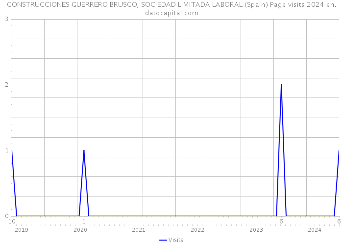 CONSTRUCCIONES GUERRERO BRUSCO, SOCIEDAD LIMITADA LABORAL (Spain) Page visits 2024 