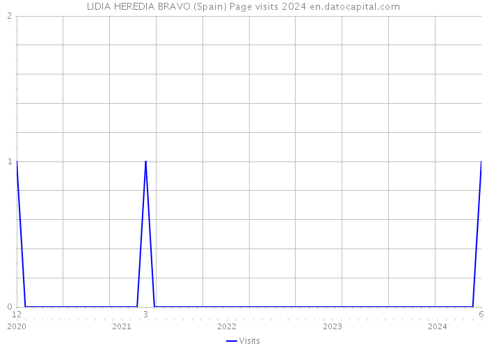 LIDIA HEREDIA BRAVO (Spain) Page visits 2024 