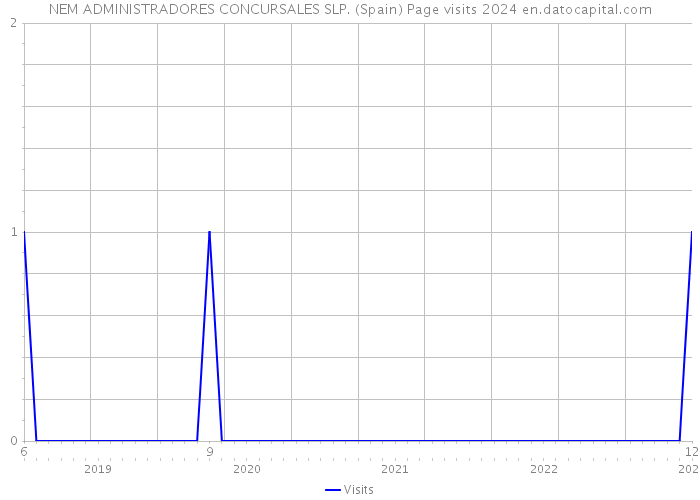 NEM ADMINISTRADORES CONCURSALES SLP. (Spain) Page visits 2024 