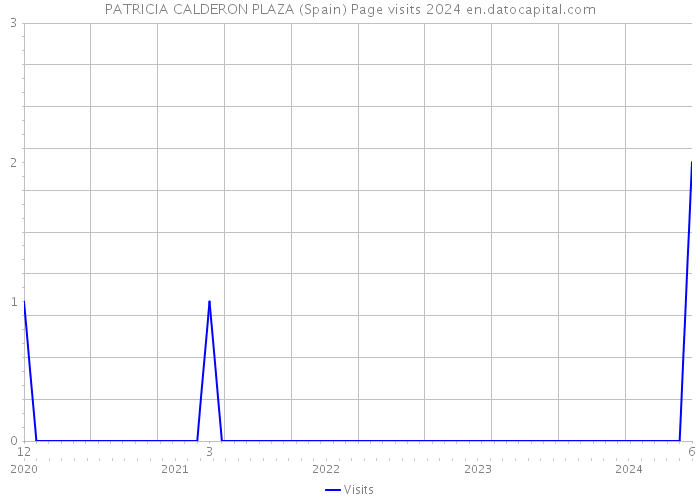 PATRICIA CALDERON PLAZA (Spain) Page visits 2024 