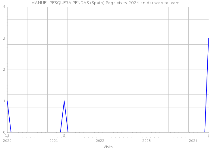 MANUEL PESQUERA PENDAS (Spain) Page visits 2024 
