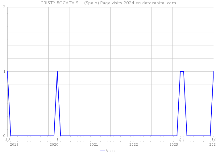 CRISTY BOCATA S.L. (Spain) Page visits 2024 