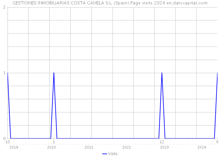 GESTIONES INMOBILIARIAS COSTA CANELA S.L. (Spain) Page visits 2024 