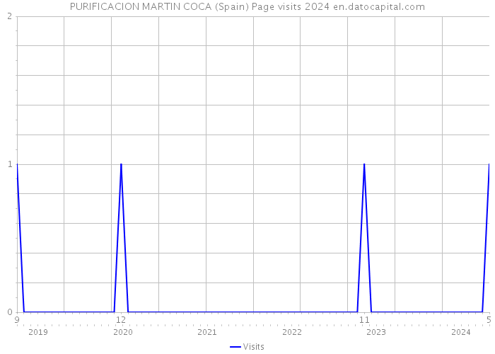 PURIFICACION MARTIN COCA (Spain) Page visits 2024 