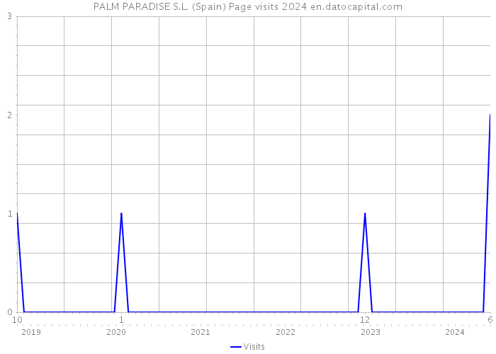 PALM PARADISE S.L. (Spain) Page visits 2024 