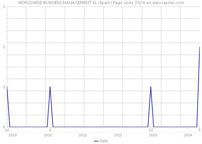 WORLDWIDE BUSINESS MANAGEMENT SL (Spain) Page visits 2024 