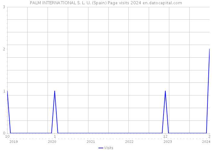 PALM INTERNATIONAL S. L. U. (Spain) Page visits 2024 