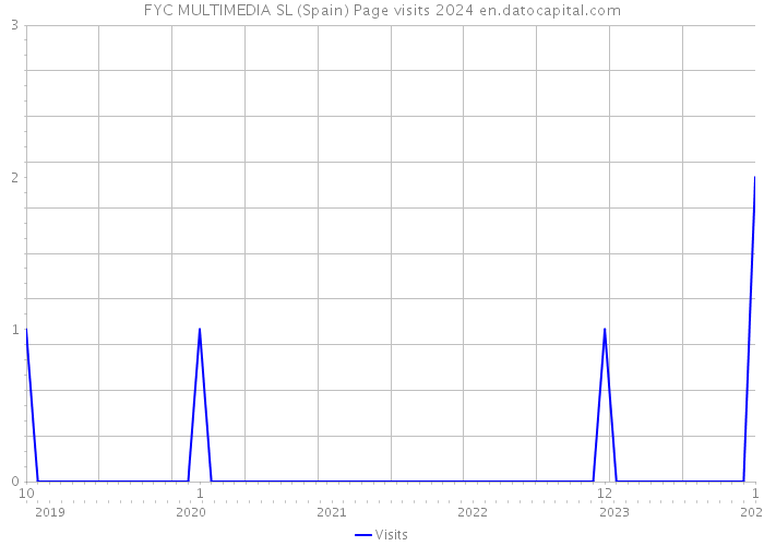 FYC MULTIMEDIA SL (Spain) Page visits 2024 