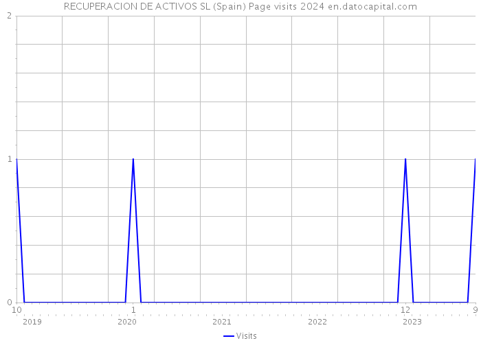 RECUPERACION DE ACTIVOS SL (Spain) Page visits 2024 