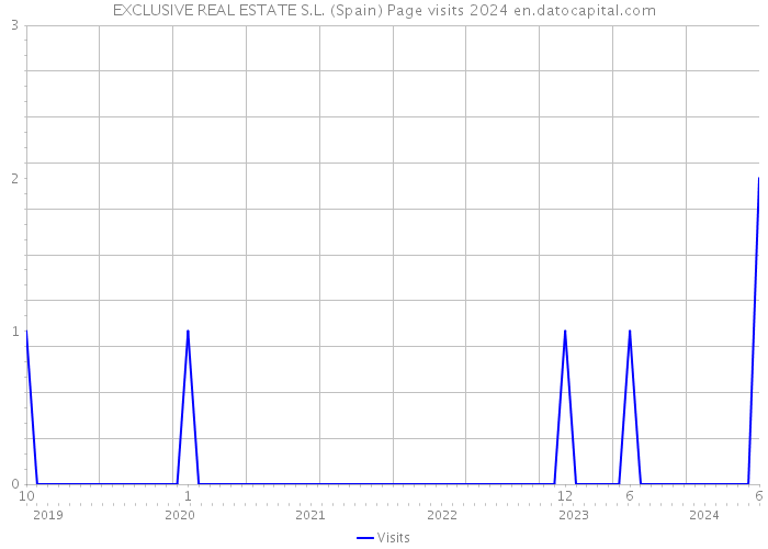 EXCLUSIVE REAL ESTATE S.L. (Spain) Page visits 2024 