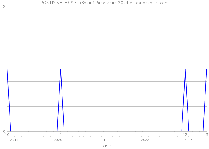 PONTIS VETERIS SL (Spain) Page visits 2024 