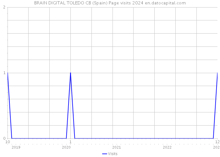 BRAIN DIGITAL TOLEDO CB (Spain) Page visits 2024 