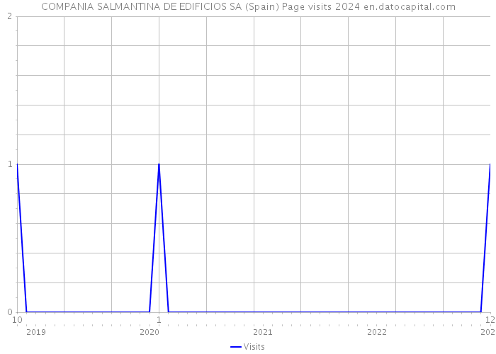 COMPANIA SALMANTINA DE EDIFICIOS SA (Spain) Page visits 2024 