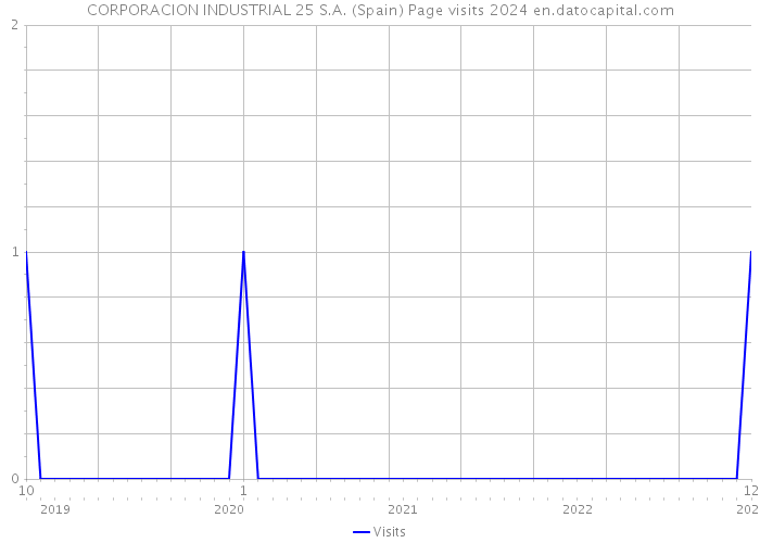 CORPORACION INDUSTRIAL 25 S.A. (Spain) Page visits 2024 