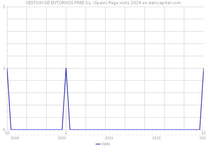 GESTION DE ENTORNOS FREE S.L. (Spain) Page visits 2024 