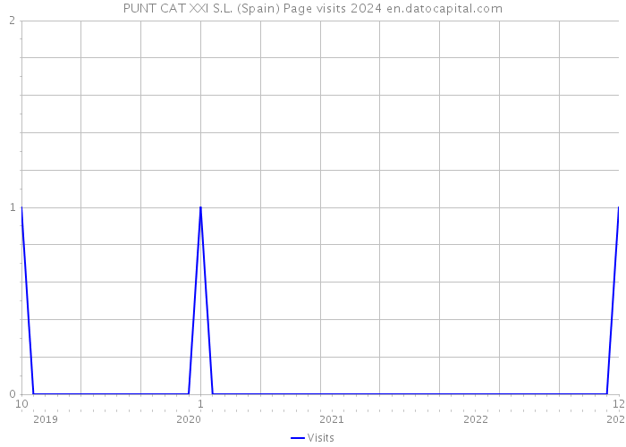 PUNT CAT XXI S.L. (Spain) Page visits 2024 