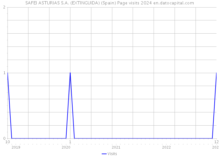 SAFEI ASTURIAS S.A. (EXTINGUIDA) (Spain) Page visits 2024 