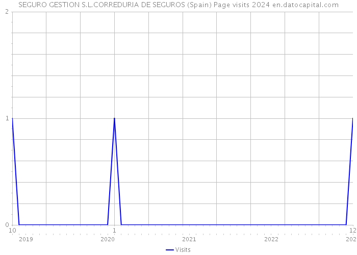 SEGURO GESTION S.L.CORREDURIA DE SEGUROS (Spain) Page visits 2024 