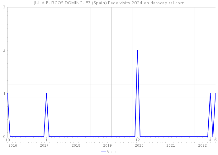 JULIA BURGOS DOMINGUEZ (Spain) Page visits 2024 