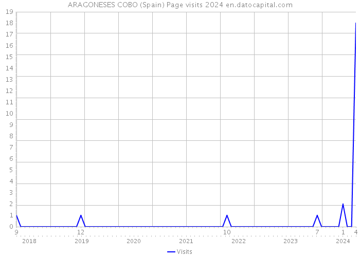 ARAGONESES COBO (Spain) Page visits 2024 