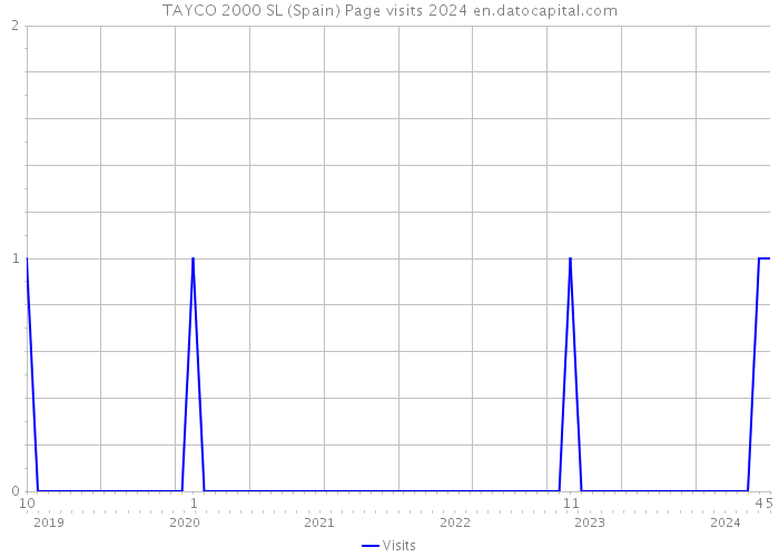 TAYCO 2000 SL (Spain) Page visits 2024 