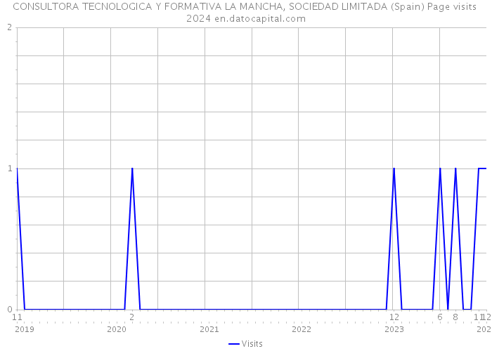 CONSULTORA TECNOLOGICA Y FORMATIVA LA MANCHA, SOCIEDAD LIMITADA (Spain) Page visits 2024 