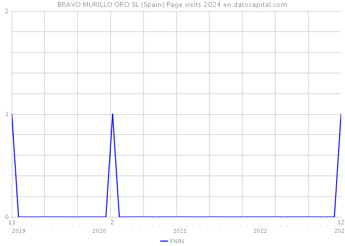 BRAVO MURILLO ORO SL (Spain) Page visits 2024 