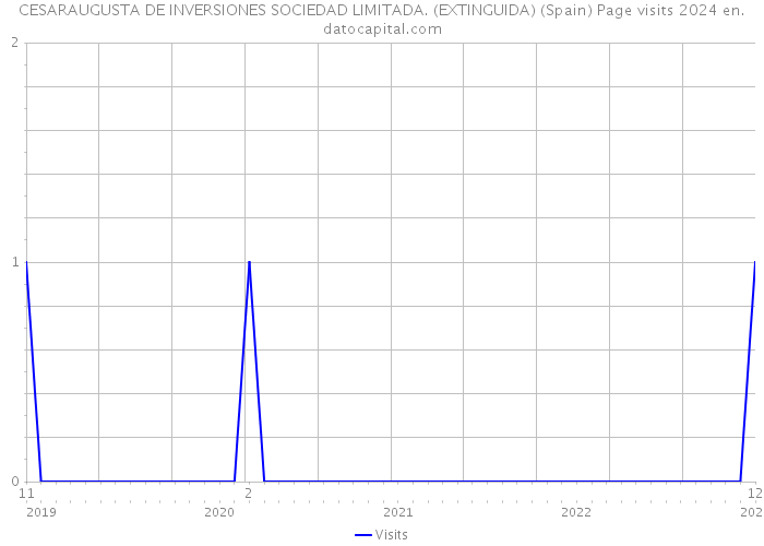 CESARAUGUSTA DE INVERSIONES SOCIEDAD LIMITADA. (EXTINGUIDA) (Spain) Page visits 2024 