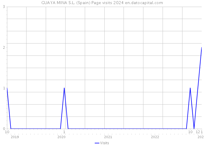 GUAYA MINA S.L. (Spain) Page visits 2024 