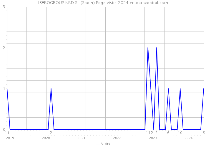 IBEROGROUP NRD SL (Spain) Page visits 2024 