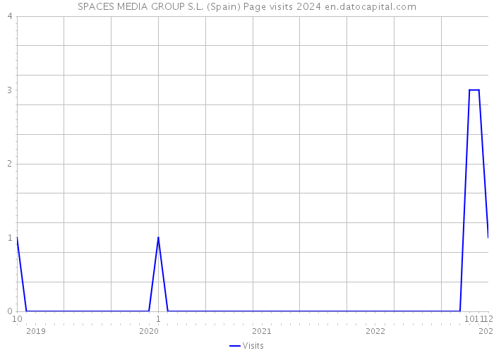 SPACES MEDIA GROUP S.L. (Spain) Page visits 2024 