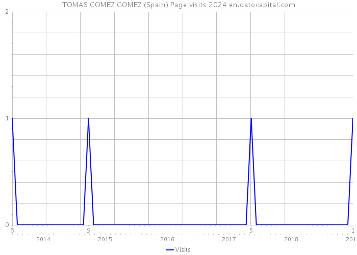 TOMAS GOMEZ GOMEZ (Spain) Page visits 2024 