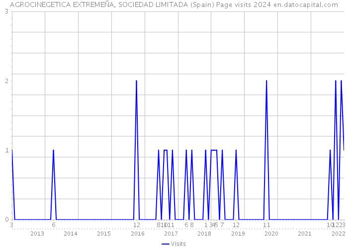 AGROCINEGETICA EXTREMEÑA, SOCIEDAD LIMITADA (Spain) Page visits 2024 
