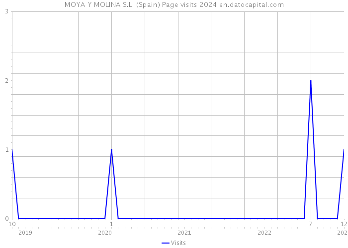 MOYA Y MOLINA S.L. (Spain) Page visits 2024 