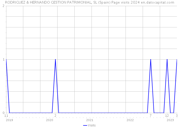 RODRIGUEZ & HERNANDO GESTION PATRIMONIAL, SL (Spain) Page visits 2024 