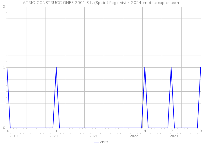 ATRIO CONSTRUCCIONES 2001 S.L. (Spain) Page visits 2024 