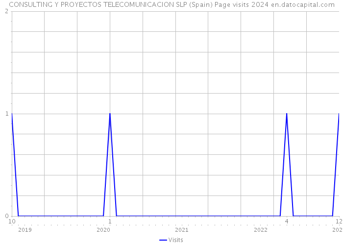 CONSULTING Y PROYECTOS TELECOMUNICACION SLP (Spain) Page visits 2024 
