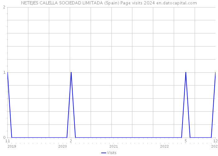 NETEJES CALELLA SOCIEDAD LIMITADA (Spain) Page visits 2024 