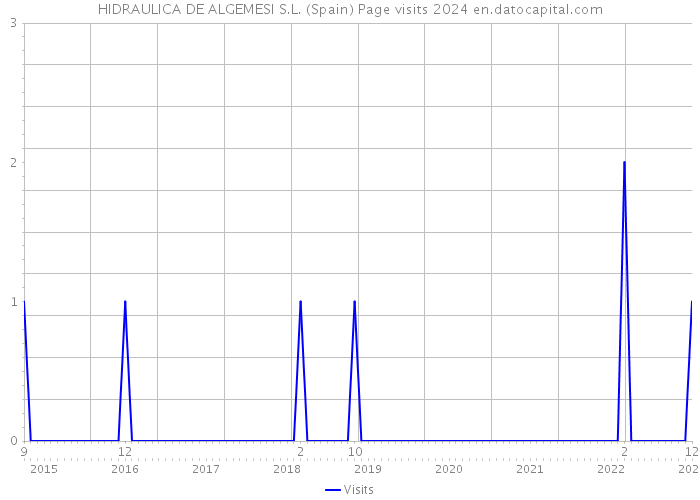 HIDRAULICA DE ALGEMESI S.L. (Spain) Page visits 2024 