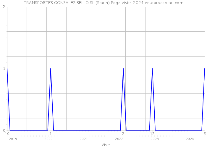 TRANSPORTES GONZALEZ BELLO SL (Spain) Page visits 2024 