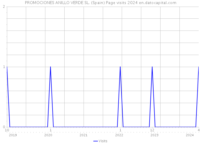 PROMOCIONES ANILLO VERDE SL. (Spain) Page visits 2024 