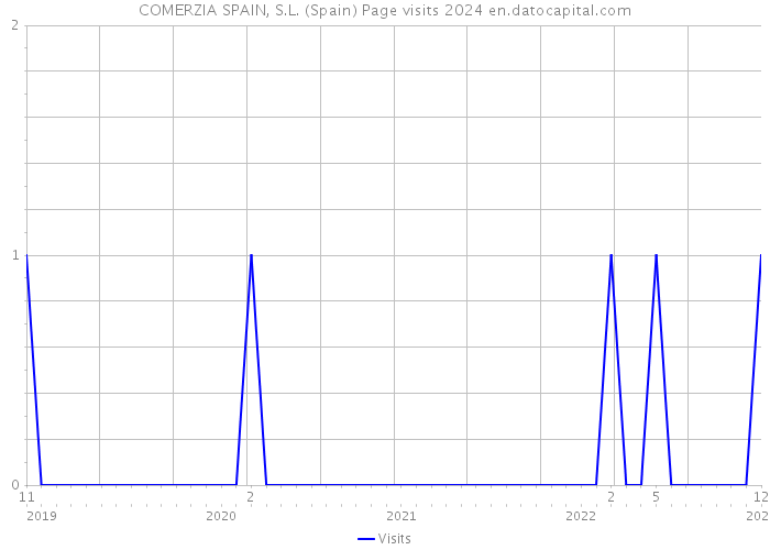 COMERZIA SPAIN, S.L. (Spain) Page visits 2024 