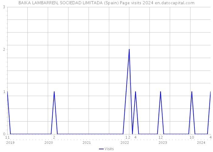 BAIKA LAMBARREN, SOCIEDAD LIMITADA (Spain) Page visits 2024 