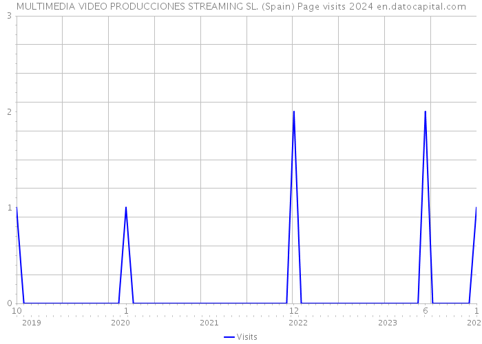 MULTIMEDIA VIDEO PRODUCCIONES STREAMING SL. (Spain) Page visits 2024 